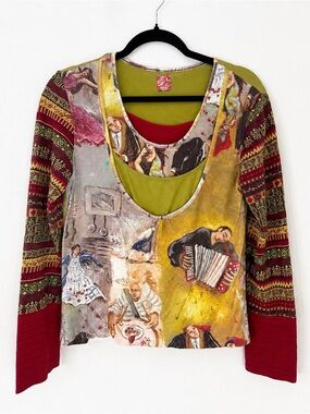 Aventures des Toiles Wearable Art Top – EU 42